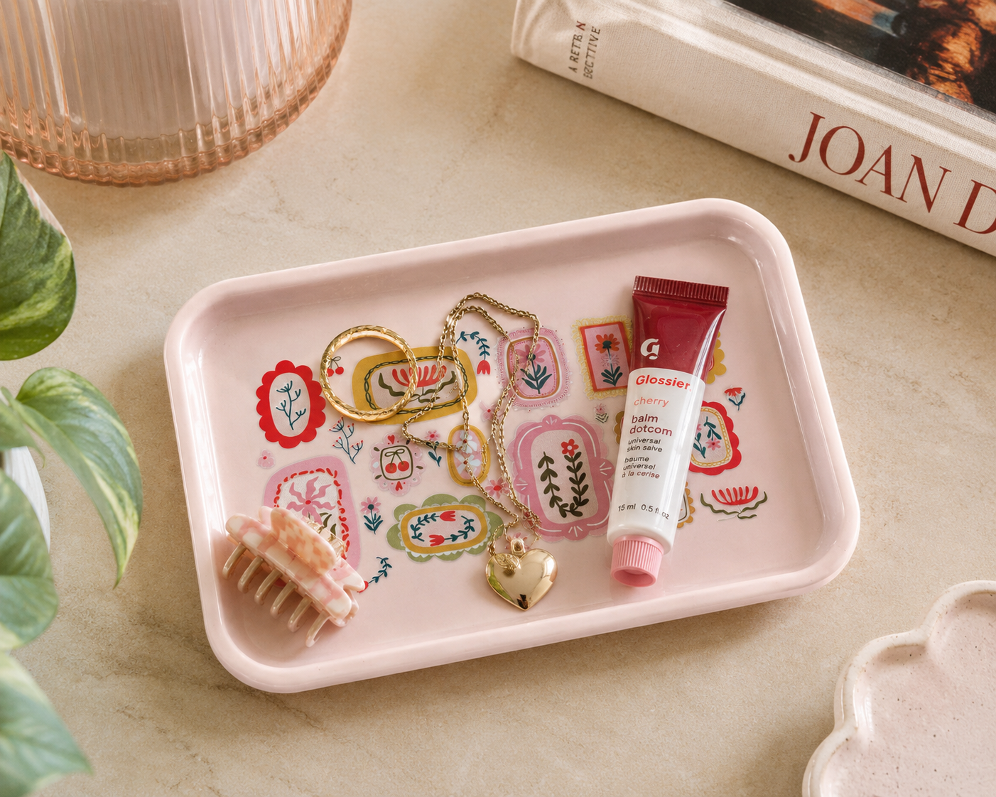 Folk Floral Catchall / Tray