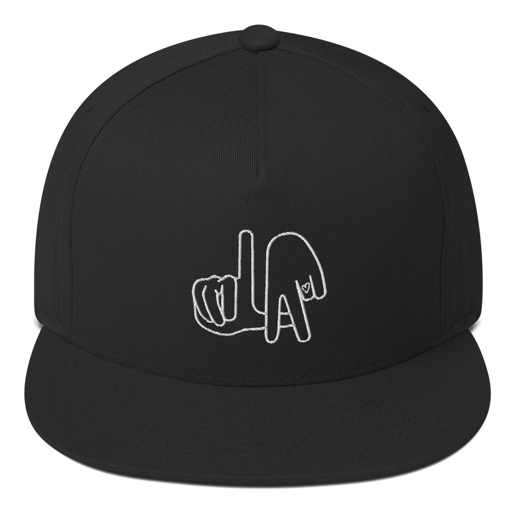 LA (Los Angeles / hand drawn hands) / Flat Bill