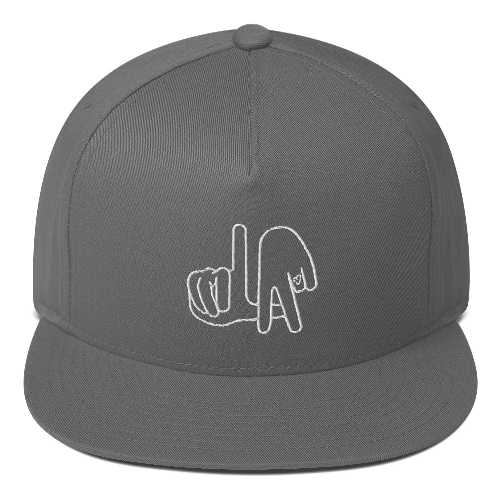 LA (Los Angeles / hand drawn hands) / Flat Bill