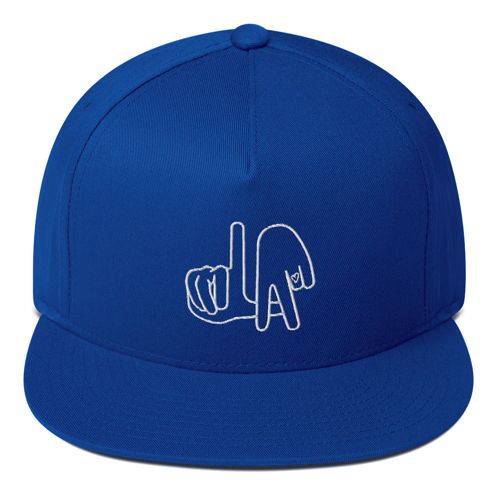 LA (Los Angeles / hand drawn hands) / Flat Bill